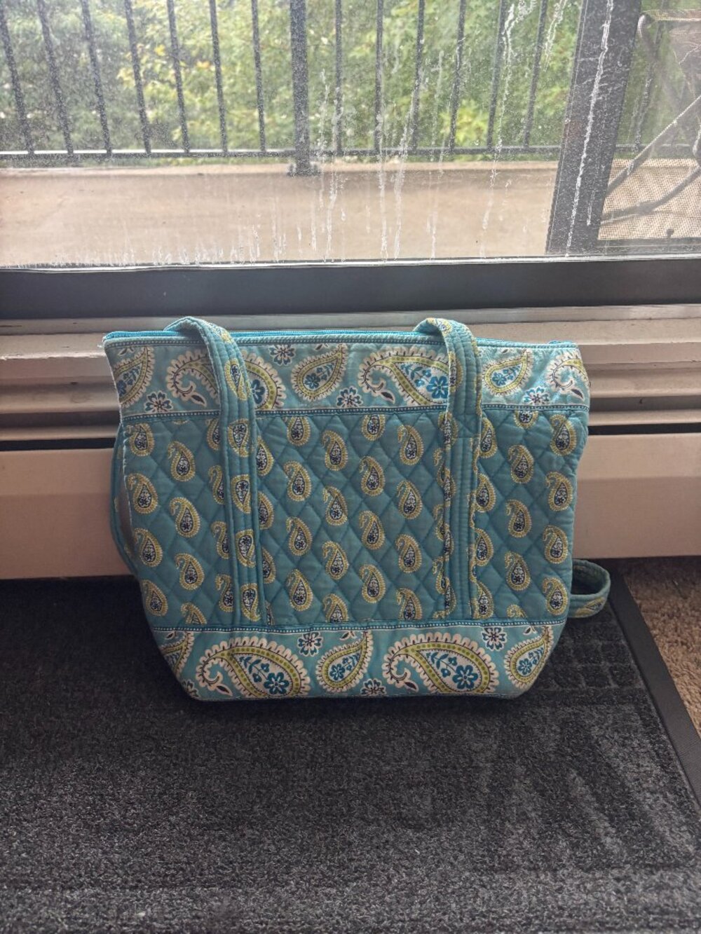Vera Bradley Light Blue Paisley Tote